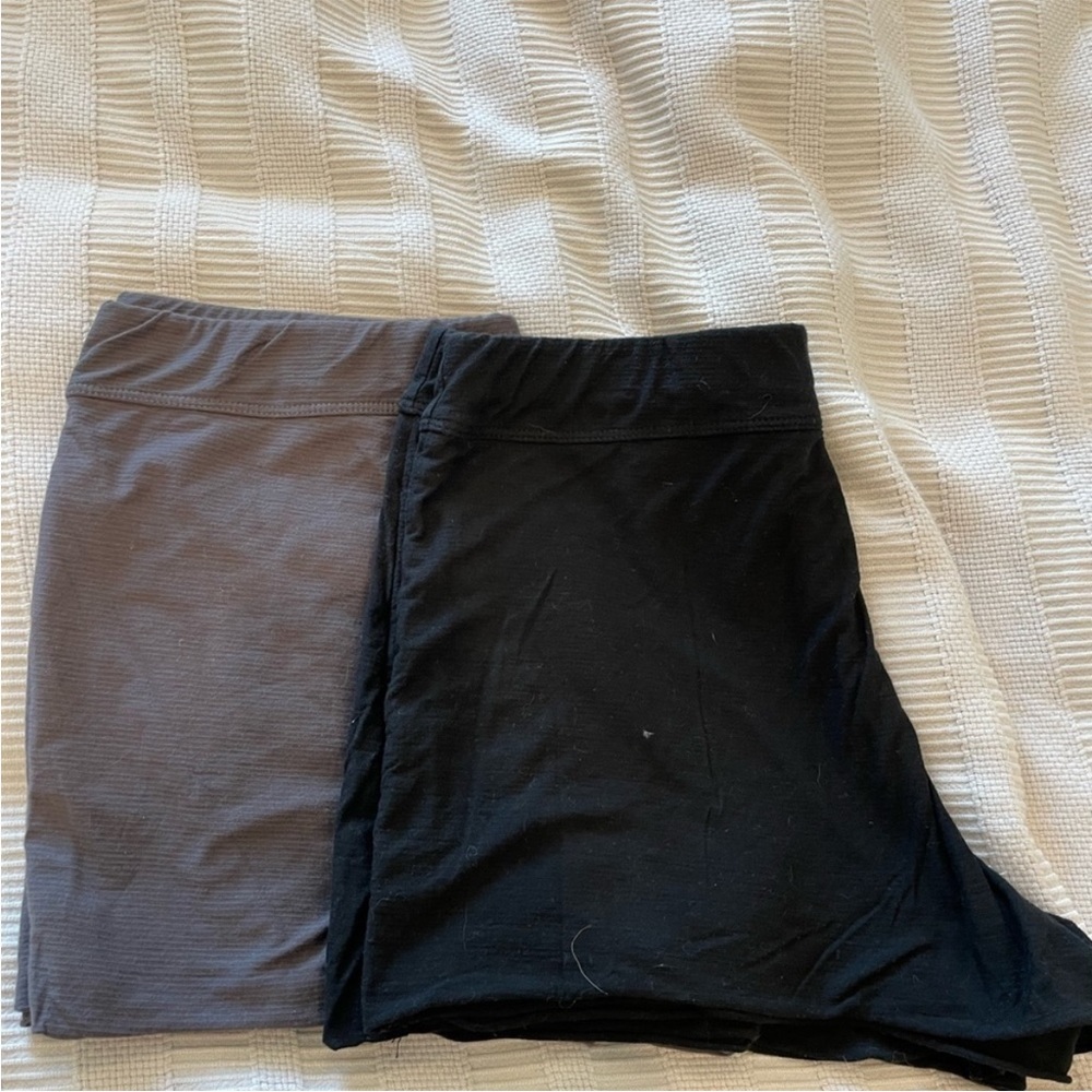 Lunya Cool Cotton Pajama Shorts - set of 2 sz small
